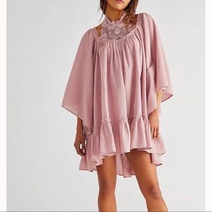 Free People Giving Us Sass Tunic Pink